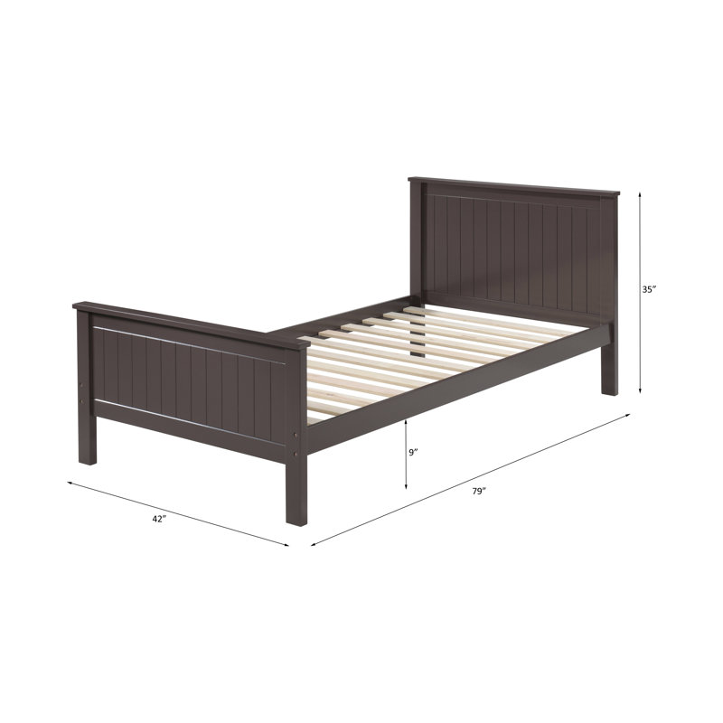 Glenn Platform Bed Frame With Headboard, Brown