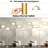 Arc Floor Lamps, Dimmable Modern Tall Standing Lamp, 3 Led Bulbs Included-1104045470-1104045469