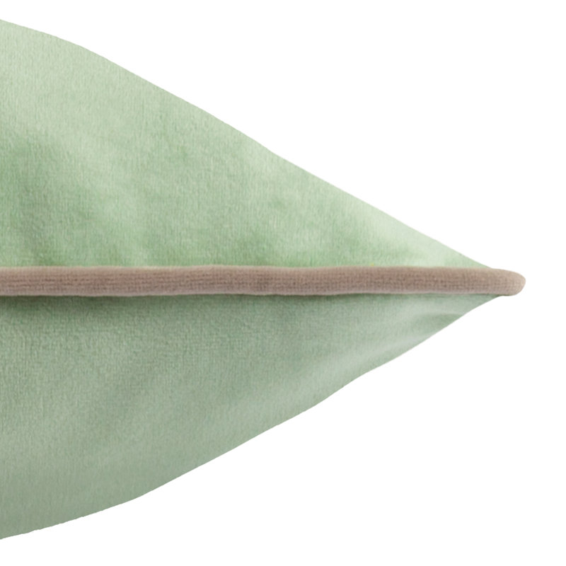 Meridian Green Square Cushion, Pillow Cover Only - No Insert, Square 55cm