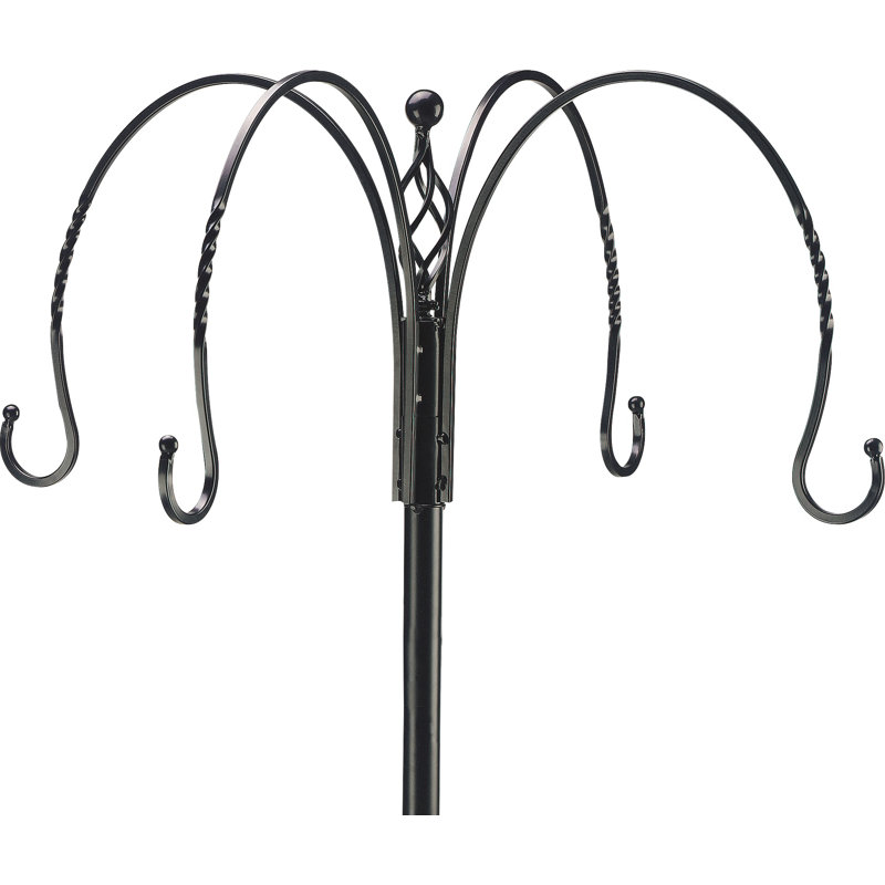 Black Heavy Duty Metal Multi-Bird Feeding Station Kit
