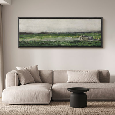 Rustic Countryside " The Lone Cabin A Pastoral Landscape Modern Art Relax/Calm WarmExtra Large Wall Decor Office " Print