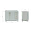 Meuble-lavabo simple en bois massif gris Freitas-85027770