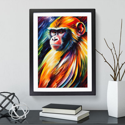 Monkey Portrait No.3 - Framed Print