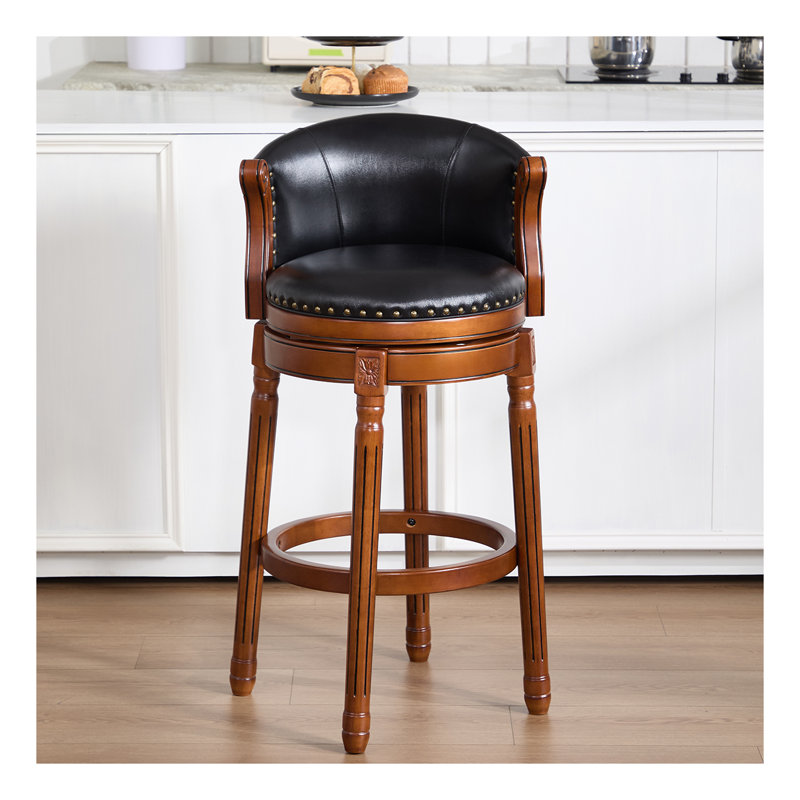 Tabourets de bar en cuir Cow