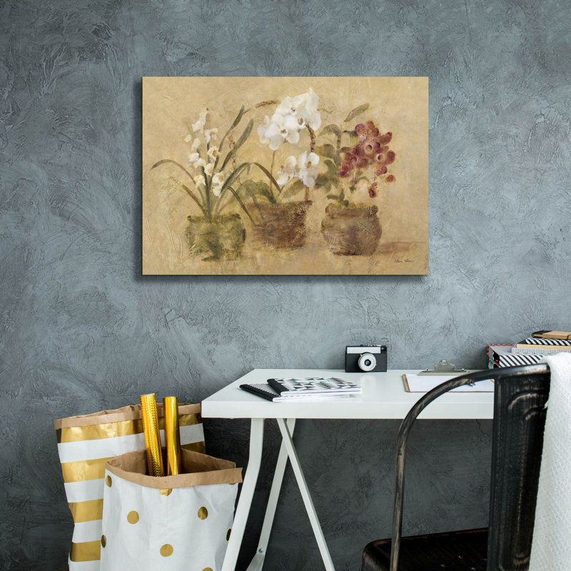 «Collection Of Orchids» par Cheri Blum, art mural sur toile, H 18 po x l 26 po x P 0,75 po