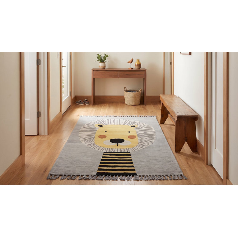 Gray Transitional Animal Children Tufted Area Rug , Fun and Stylish Rug for Adding Comfort and Playful Charm to Kids' Rooms, Playrooms, or Nursery Décor