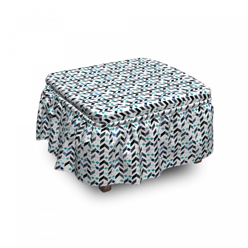 Housse pour zig zag chevrons repose-pieds