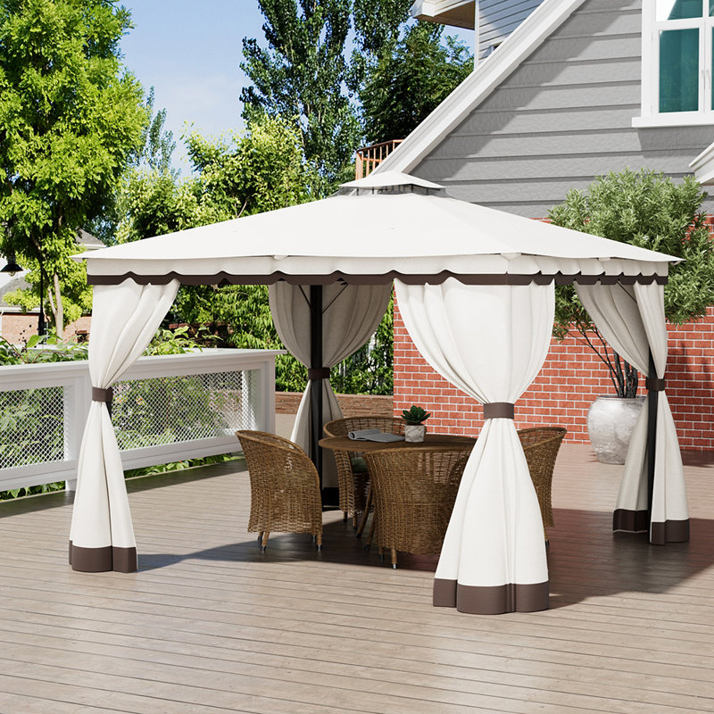 Metal Pergola, 260cm H x 300cm W x 300cm D