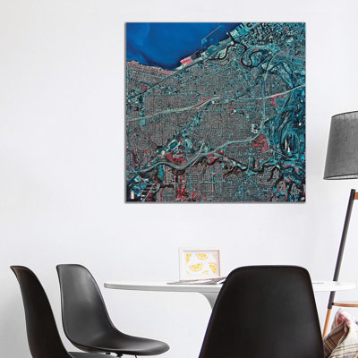 Cleveland, Ohio 1 Piece Wrapped Canvas Wall Art