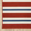 Tapis intérieur / extérieur rouge foncé / bleu à poils longs Deltana-878452391