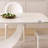 Creamy White Rectangular Rock Table-108999989