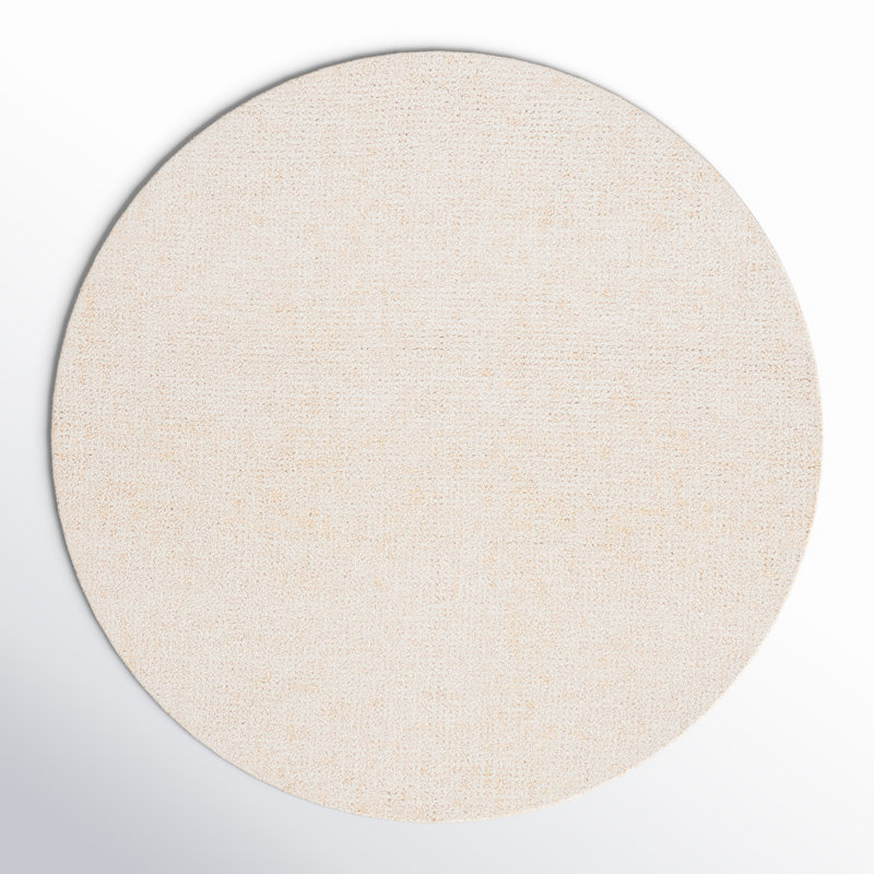 Wool and Cotton Indoor Rug, Round 6'