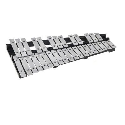 Trousse de glockenspiel xylophone à 32 notes, instrument de percussion avec maillets, baguettes et sac de transport, ensemble professionnel pour adultes et élèves.