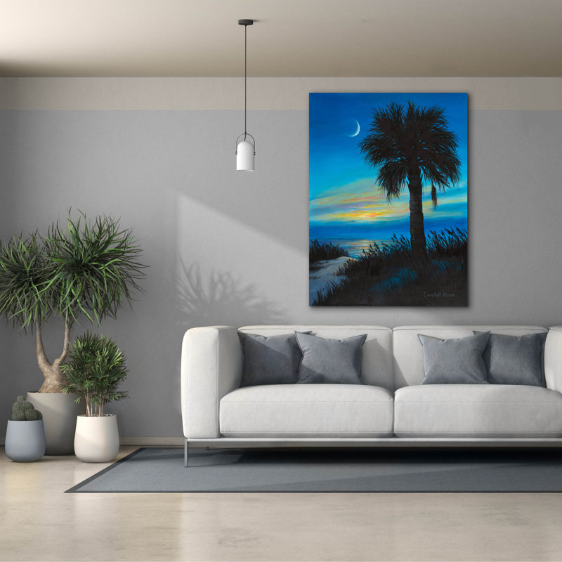  «Palmetto Dusk» par Campbell Frost, art mural sur toile, 40 po x 54 po, H 54 po x l 40 po
