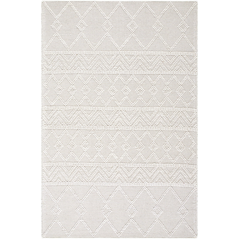 Hygge Textured Wool Hand Woven Area Rug, Rectangle 152 x 229 cm