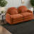 Cloud Soft Sofas Teddy 2 Seater Modern Curved Loveseat For Home