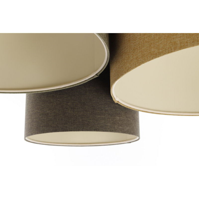 Avaughn Flush Mount, Brown/Grey