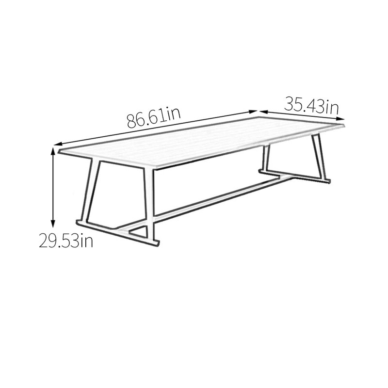 Gerner, H 29,53 po x L 86,61 po x l 35,43 po