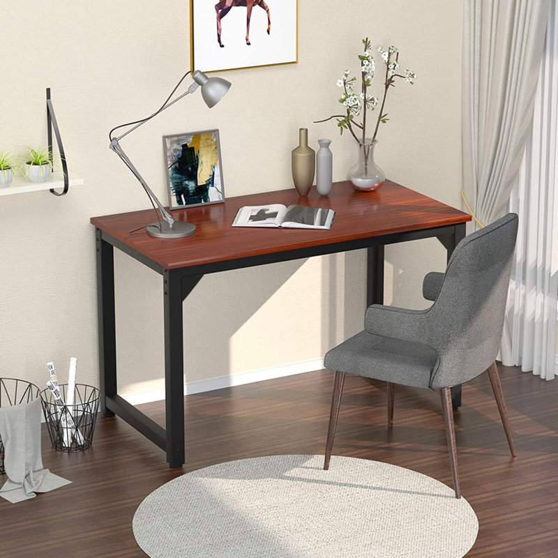 109.22cm Rectangle Writing Desk, Brown