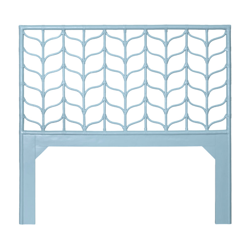 Tête de lit Ivy Collection, Grand lit, Bleu piscine