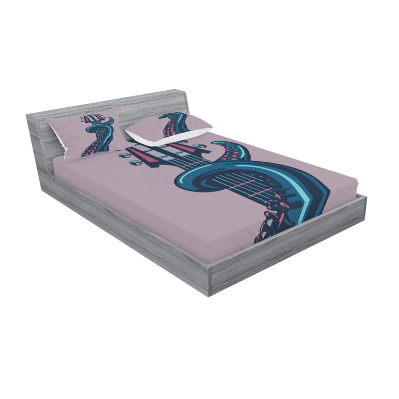 Microfiber Sheet Set, Queen Sheet Set with Fitted Sheet