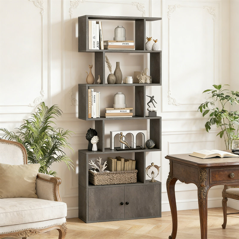 183cm H x 23cm W Standard Bookcase, Grey