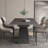 63" to 95" Extendable Sintered Stone Dining Table for 4-10, Black Matte Sintered Stone Table top, Black Steel Legs