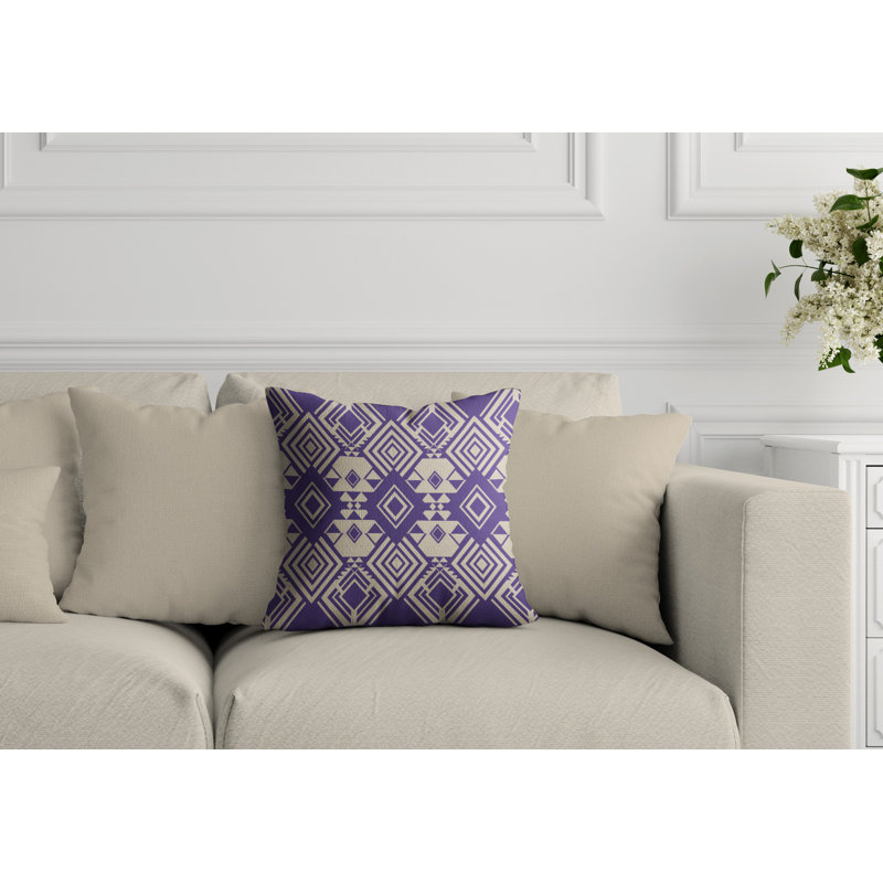 Housse et insert de coussin extérieur d'extérieur, L 19 po x H 19 po, Mauve