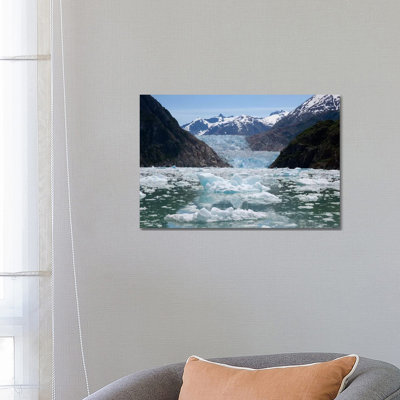 South Sawyer Glacier And Bay Full Of Bergy Bits, Tracy Arm-Fords Terror Wilderness, Tongass National Forest, Alaska by Matthias Breiter - Wrapped Canvas Print