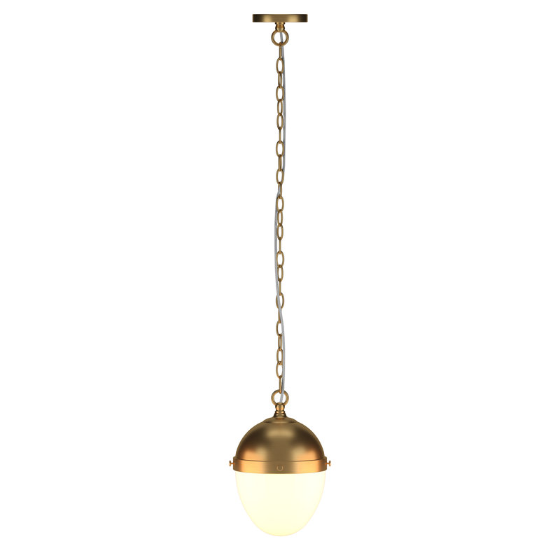 Luminaire suspendu 1 lumière Kulsrud Ellioth, Laiton
