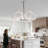Acrylic Antler Chandelier Ceiling Light Fixtures, Clear Deer Antler Chandelier Lighting, Dimmable Deer Horn Pendant Light - Curved Antler & 31.5" Single Tier 12 Lights-1862010077