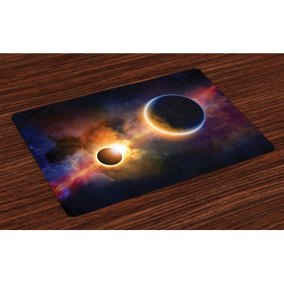Ashvini Outer Space Planet Earth Stars Placemat