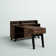 Kauan Helsy L-Shaped Desk with Power Bar and Removable Hutch Natural Walnut