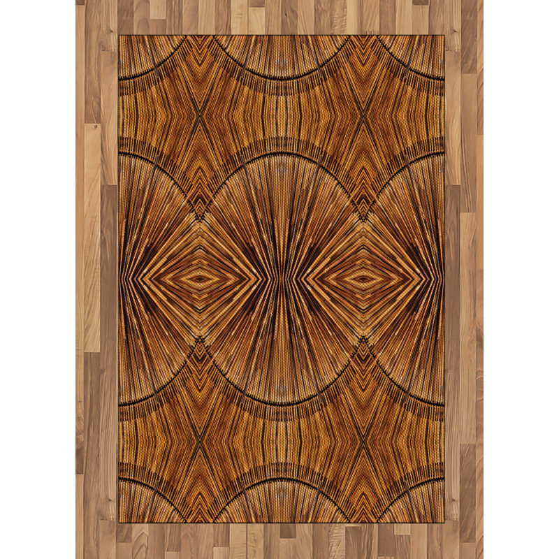 Tribal High Density Long Fiber Poly Threads Decorative Area Rug Carpet, Rectangle 4' x 5'8"