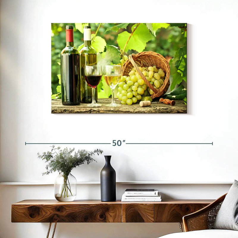 Yarlin Wine From The Vineyard, 24" H x 36" W