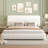 Haden Lambswool Boucle Upholstered Platform Bed Frame with Adjustable Headboard-1328737641-1328737643