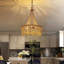 Lustre empire ivoire doré à 3 lumières Abriell