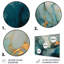 Turquoise doré infusé marbre I - impression sur métal-620479482