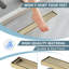 Linear Shower Drain,304 Stainless Steel Rectangle Shower Floor Drain Adjustable,With Hair Catcher, Adjustable Feet