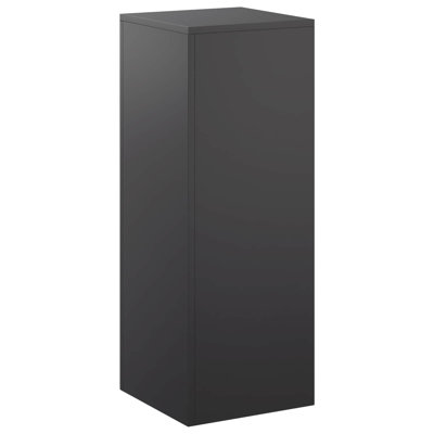 Support pour plantes noir en acier, 11,81 x 11,81 x 31,50 po