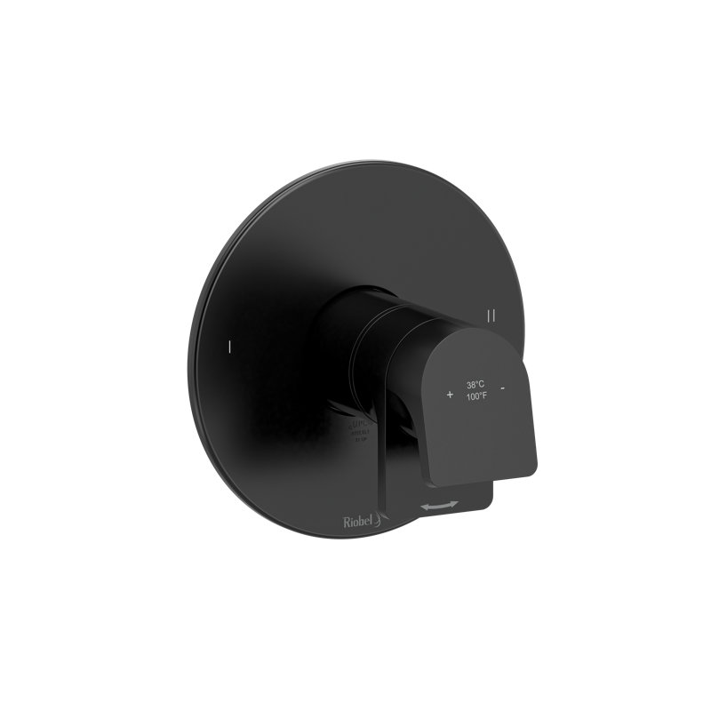 Garniture thermo-équilibrée 1/2 "avec 2 fonctions Ode, Noir