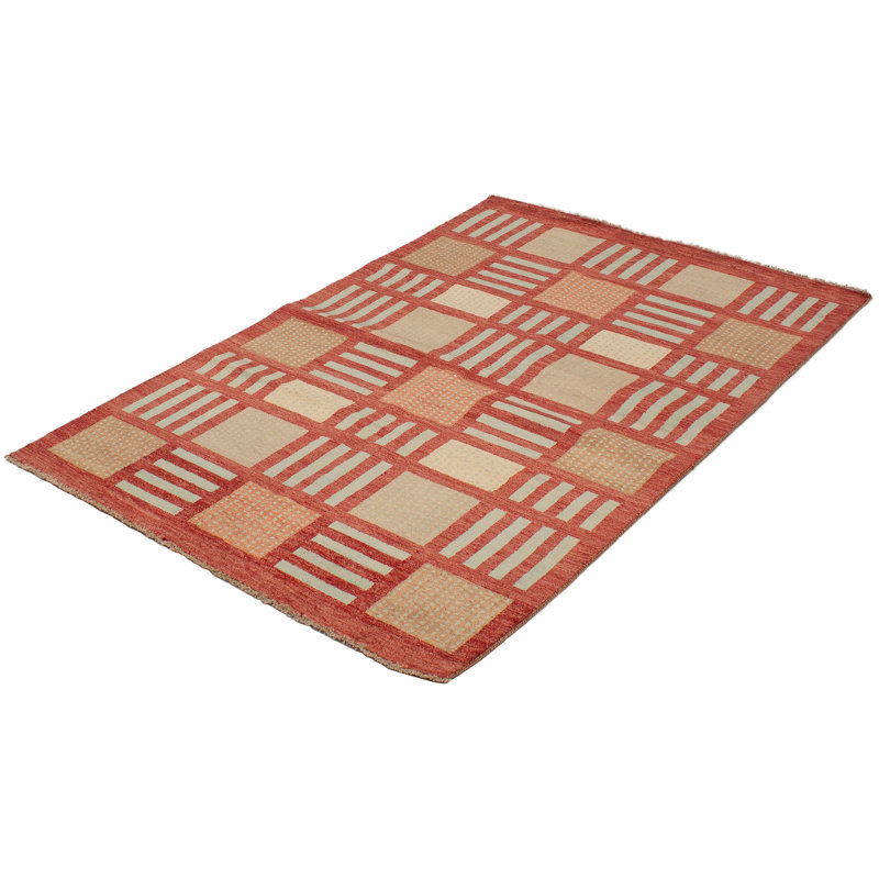 Tapis de la zone en laine 5 pi 7 po x 8 pi 5 po noué la 2010 one-of-kind-the main Sabahat