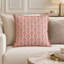 Housse de coussin en coton rose Zarina Zarina, 18 po x 18 po-130727198