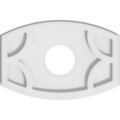 Diamètre intérieur de médaillon contemporain en PVC 3 po Kailey