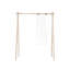 Hongi 150cm Wide Clothes Rack with mirror. Made in Europe, Scandinavian design, FSC certified wood-28040632