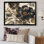 Fleur d'œillet bleu doré II sur toile