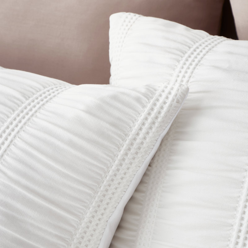 Waffle Seersucker Bedding, Single, White