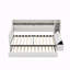 Lit de jour simple rembourré avec repose-pieds et tablettes-129865208