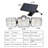3 - Head LED Solar Powered Dusk to Dawn Outdoor Security Flood Light with Motion Sensor