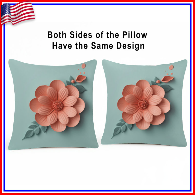 Coussins décoratifs Coral, 26 po x 26 po